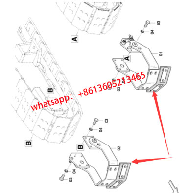 攤鋪機左右前推板總成4812028439